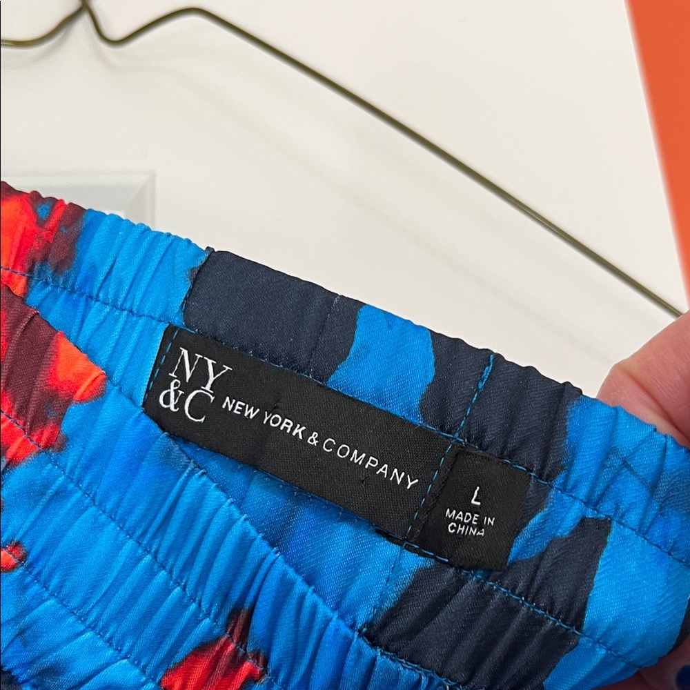 New York & Company Blue and Red Floral Set - Picture 3 of 6